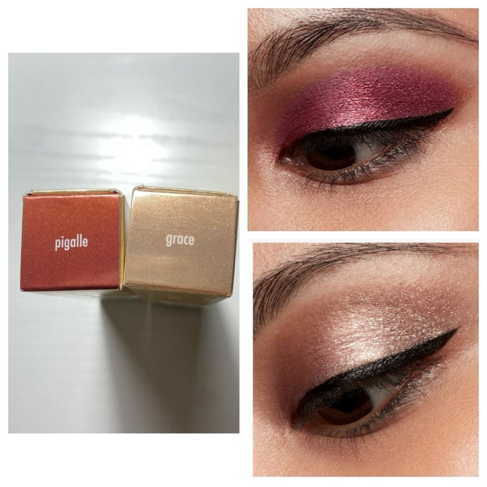 STILA Shimmer & Glow Liquid Eye Shadow Bundle of 2 New Pigalle & Grace
